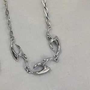 New Irregular Shaped Metal Necklace ( UAE Delivery Time: 1-3 Days )