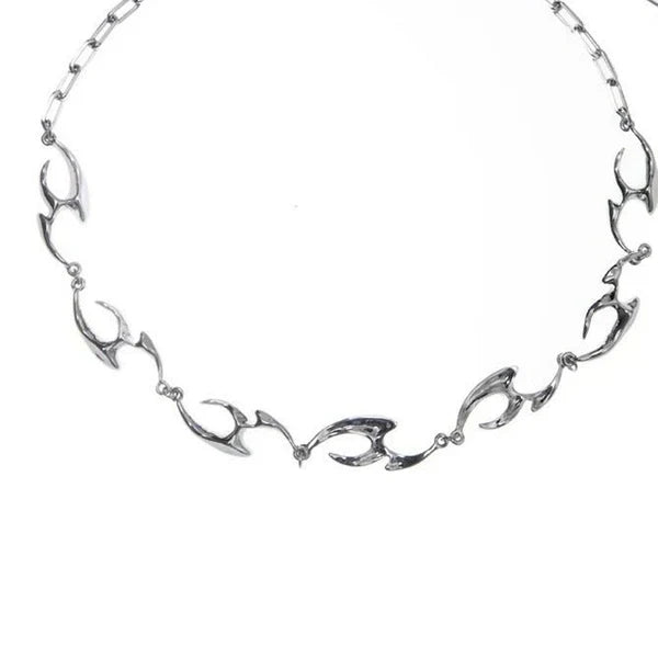 New Irregular Shaped Metal Necklace ( UAE Delivery Time: 1-3 Days )