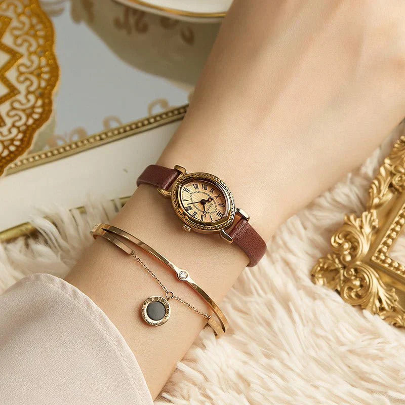 Oval Belt Quartz Waterproof Fashion Watch ( UAE Delivery Time: 1-3 Days )